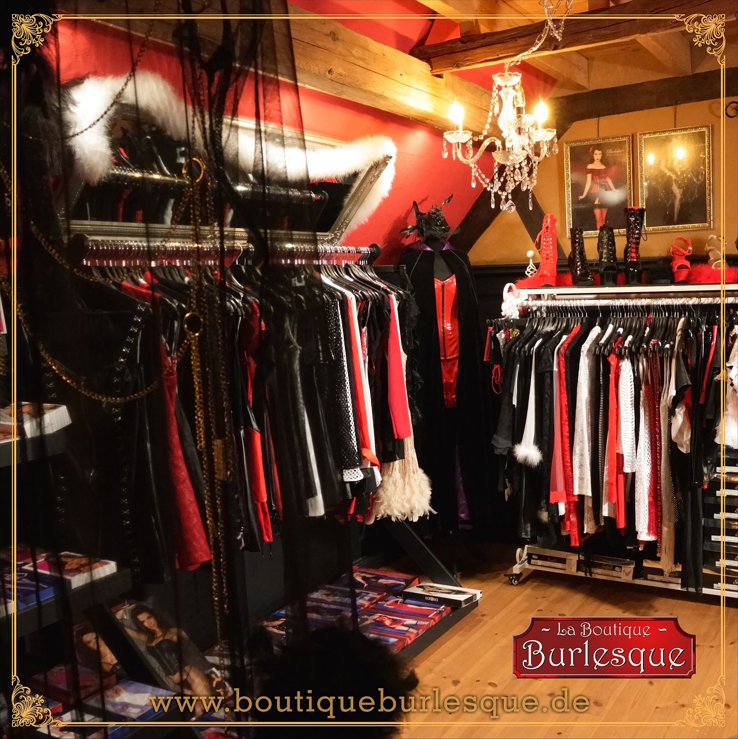 Die Auswahl in der Boutique Burlesque